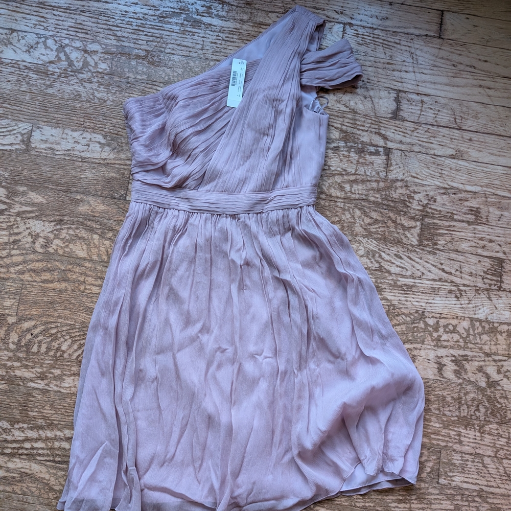 J. Crew One Shoulder Dress in Light Purple